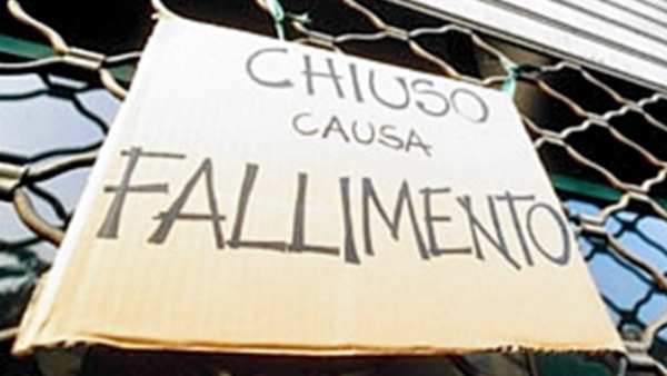 2 imprese fallite al giorno