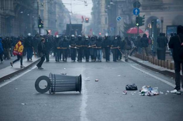 Sospetto 'black bloc'