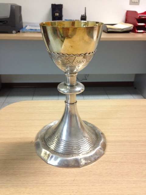 Calice rubato,ritrovato a Fano