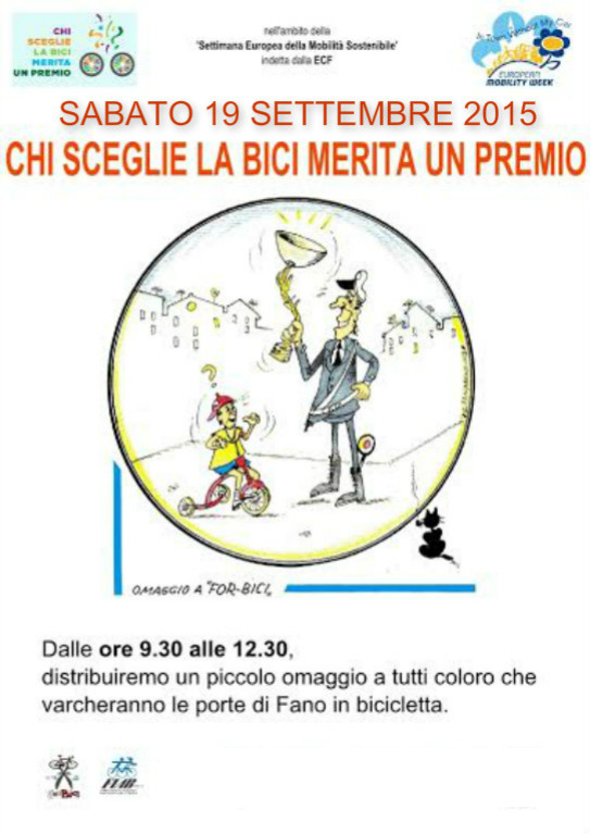 A Fano “Chi sceglie la bici merita un premio”
