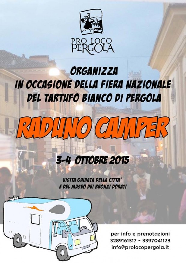 Raduno camper per la Fiera Nazionale del Tartufo di Pergola