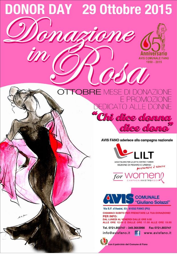 Avis Fano e Lilt insieme per “La donazione in rosa”