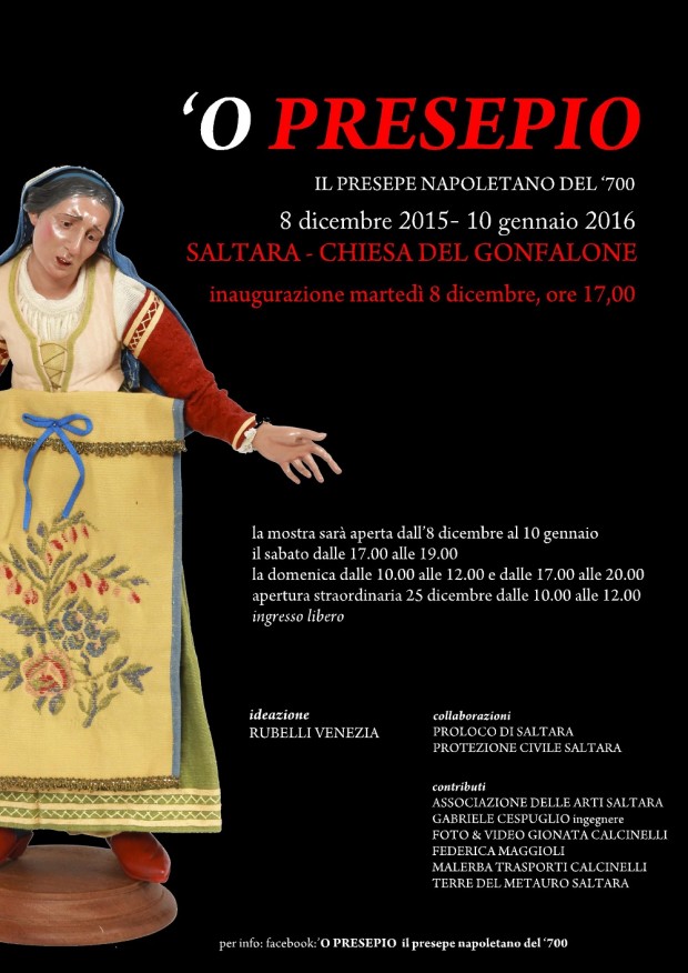 ‘O presepio, il presepe napoletano approda a Saltara