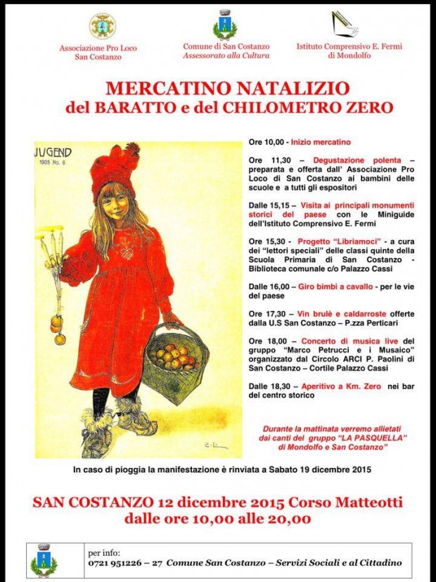 “Il Natale è paese”, ricco programma di eventi a San Costanzo per le festività