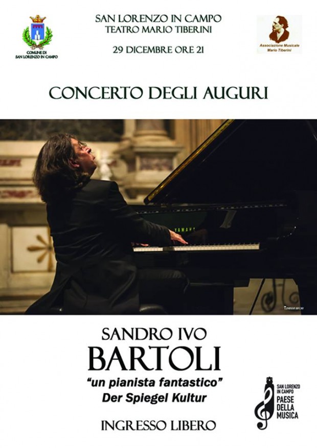 Prestigioso concerto a San Lorenzo in Campo, a teatro il pianista Sandro Ivo Bartoli