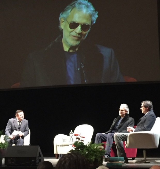 Bocelli a Fano per la presentazione di Opera Studio, progetto multimediale per studiare l’opera lirica
