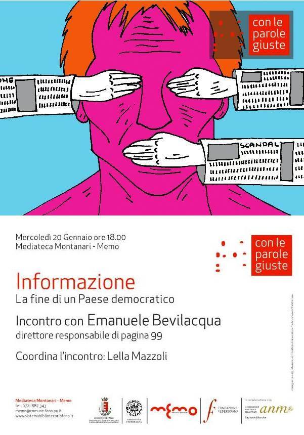 “Informazione: la fine di un Paese democratico”, se ne parla alla Memo