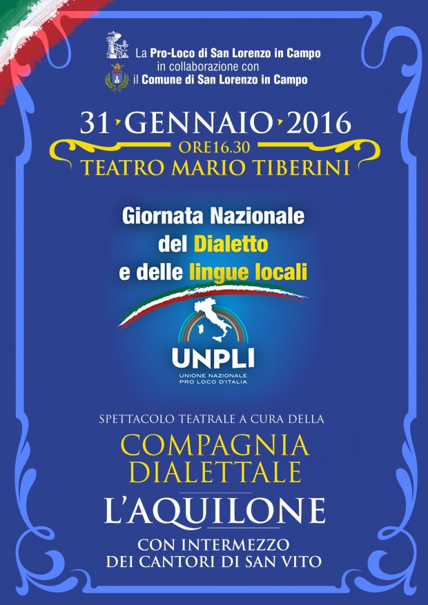A San Lorenzo in Campo la Giornata Nazionale del Dialetto e delle Lingue Locali