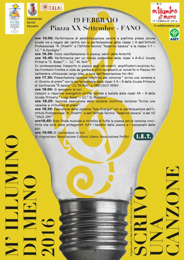 Aset aderisce a ‘M’illumino di meno’. Capodagli: “In prima linea per diffondere la cultura del risparmio”