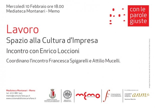 L’imprenditore Enrico Loccioni alla Mediateca Montanari per parlare di lavoro e cultura d’impresa