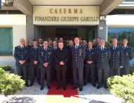 Il vescovo Armando Trasarti In visita alla Guardia di finanza di Fano