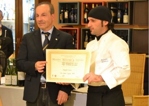 Concorso Monte Nerone a tavola, vince lo chef Gianluca Passetti con lo spignolo esotico