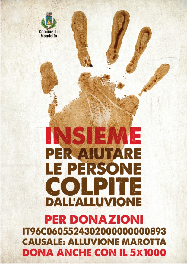 5 x 1000 per i cittadini alluvionati, Diotallevi: “Attivato anche un conto corrente”