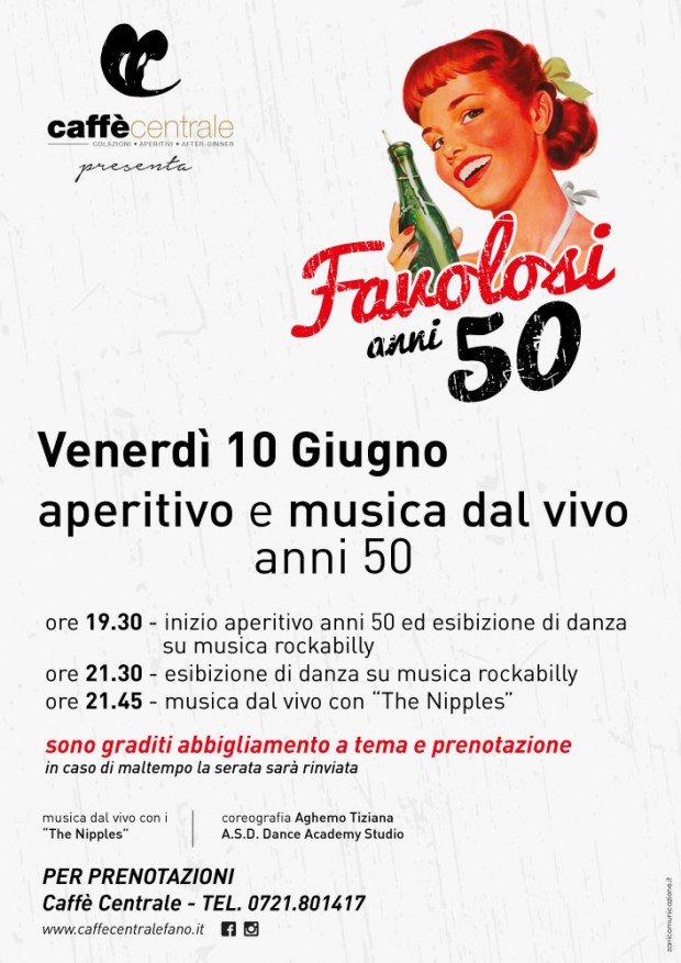 I ‘Favolosi anni 50’ tornano di moda al Caffè Centrale
