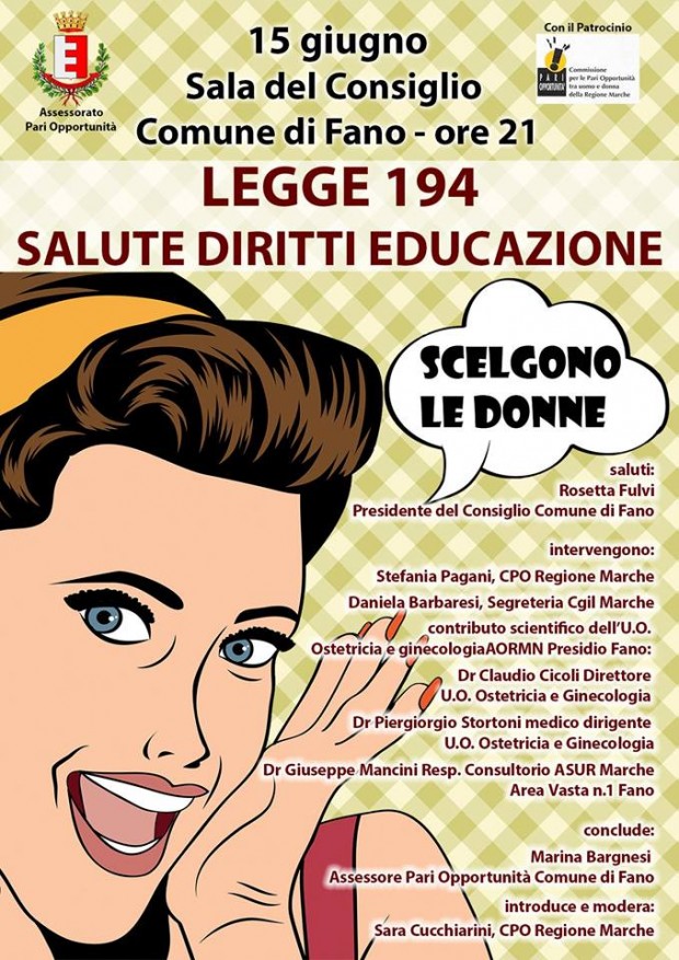 Interruzione volontaria di gravidanza, se ne parla domani a Fano