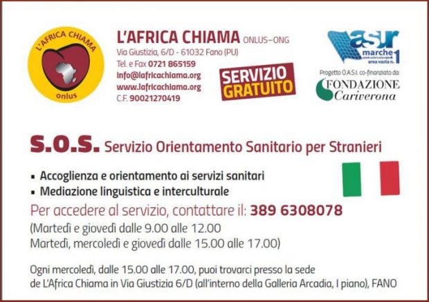 Un’”Oasi” per gli stranieri, avviato da L’Africa Chiama un servizio di orientamento sanitario gratuito