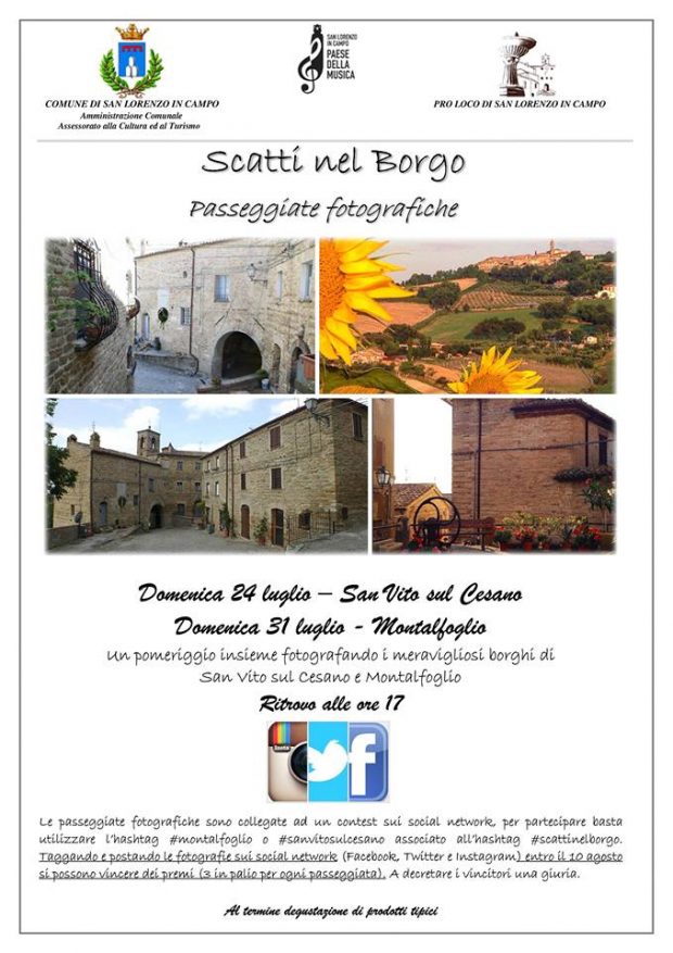 San Lorenzo in Campo, Scatti nel Borgo: passeggiate fotografiche a San Vito e Montalfoglio