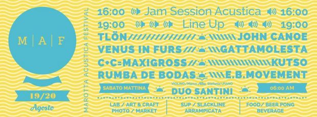 Marotta Acustica Festival: 21 ore di musica e anche il concerto all’alba