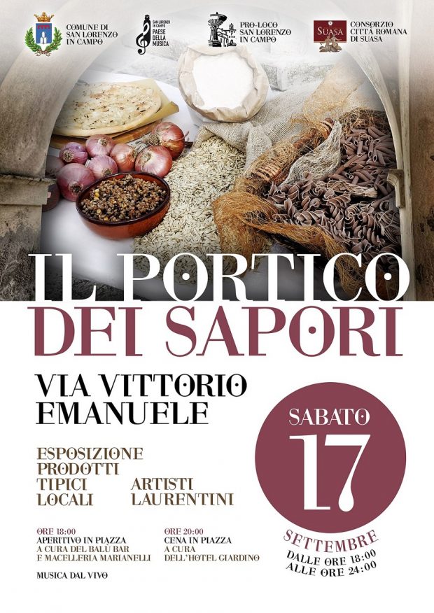 Il Portico dei Sapori e Note di Vino, a San Lorenzo in Campo week-end tra cultura, musica ed enogastronomia