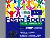 Bcc Fano, domani la Festa del Socio