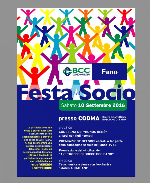 Bcc Fano, domani la Festa del Socio