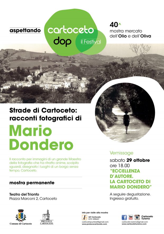 Aspettando Cartoceto Dop, il Festival: appuntamento nel segno di Dondero