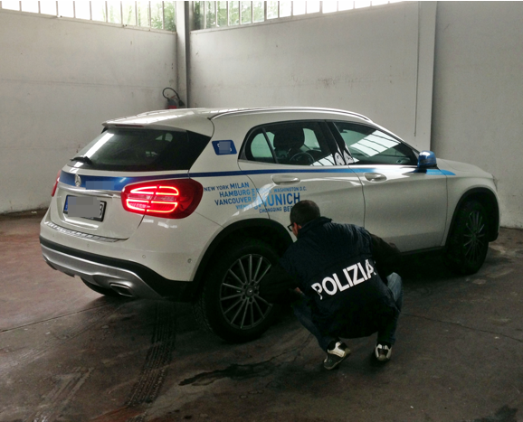 Ritrovate a Pesaro due auto rubate in Germania