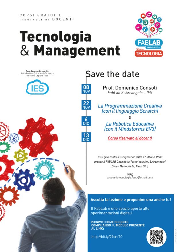 Al FabLab arrivano le lezioni gratuite per docenti