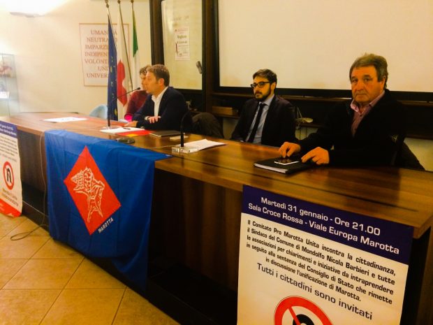 Marotta unita, la battaglia continua. Nuove iniziative per sostenere l’unificazione