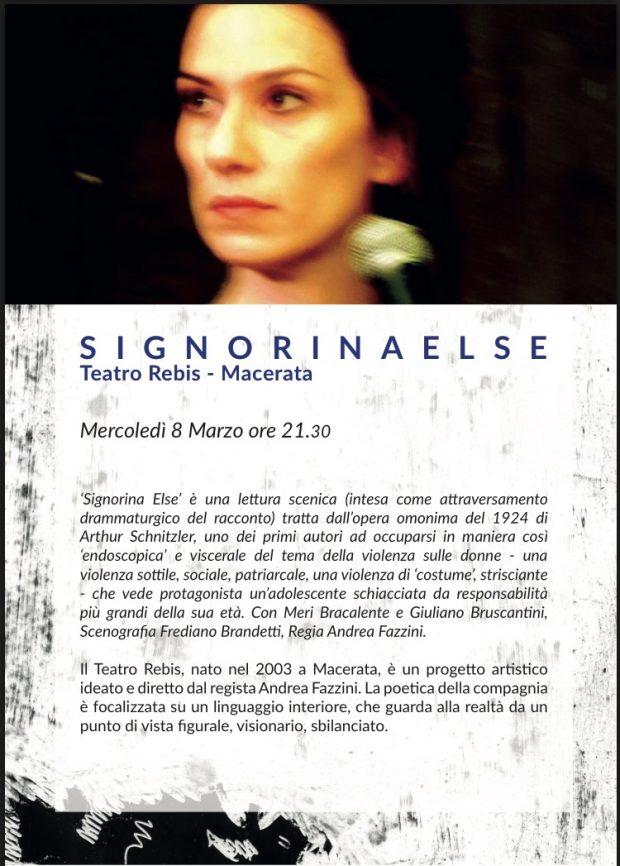 “Signorina Else”, per l’8 marzo anche al teatro Apollo si omaggia la figura femminile