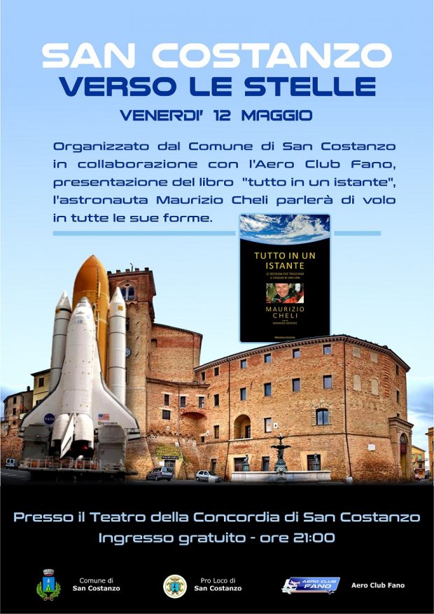 “San Costanzo verso le stelle”, ospite l’astronauta Maurizio Cheli