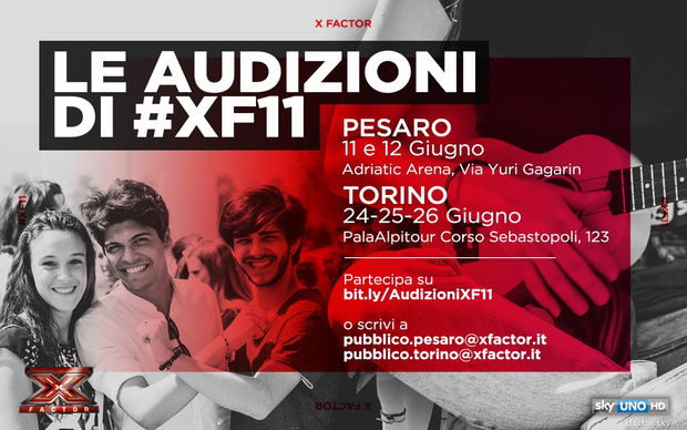 Audizioni di #XFactor 11, partecipa come pubblico