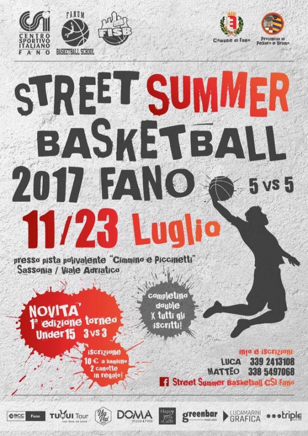 La Sassonia ospita il grande basket estivo targato Csi Fano
