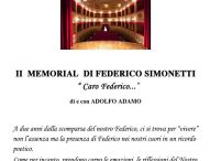 “Caro Federico”, al teatro di San Lorenzo in Campo si ricorda Federico Simonetti tra una lacrima e un sorriso