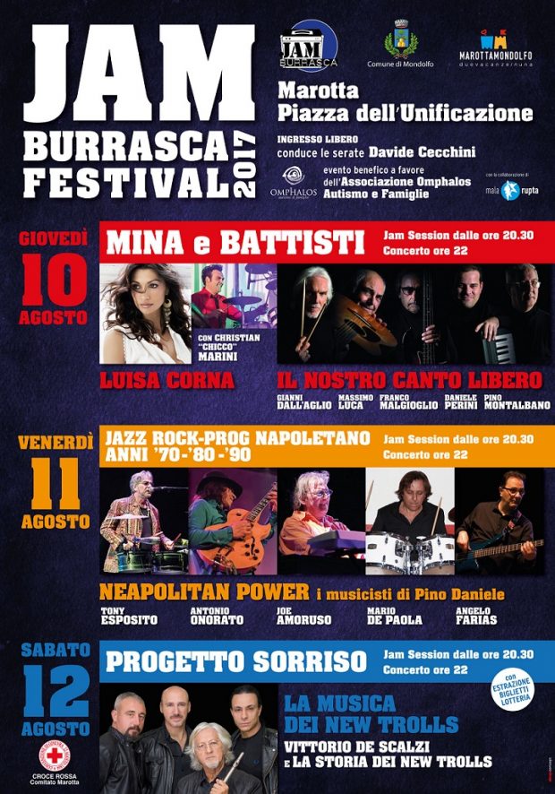 A Marotta Jam Burrasca Festival, 3 giorni di musica d’autore