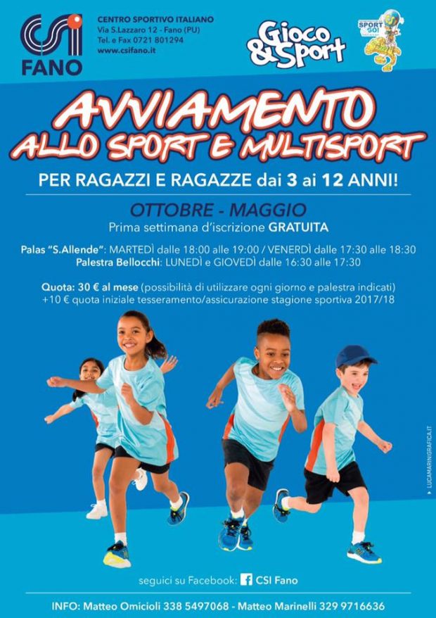 Csi Pesaro Urbino torna in campo per la stagione sportiva 2017 2018