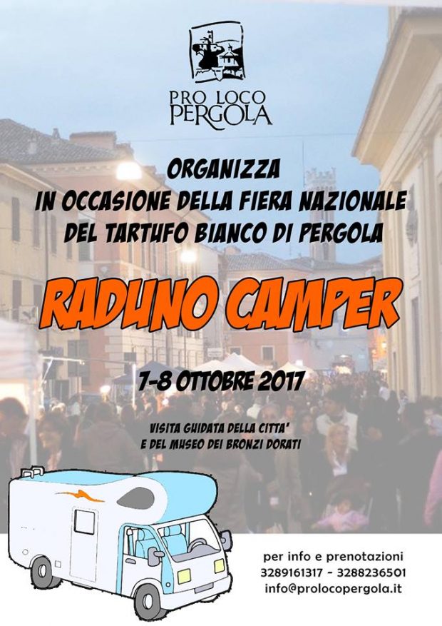 Raduno camper per la Fiera Nazionale del tartufo bianco di Pergola