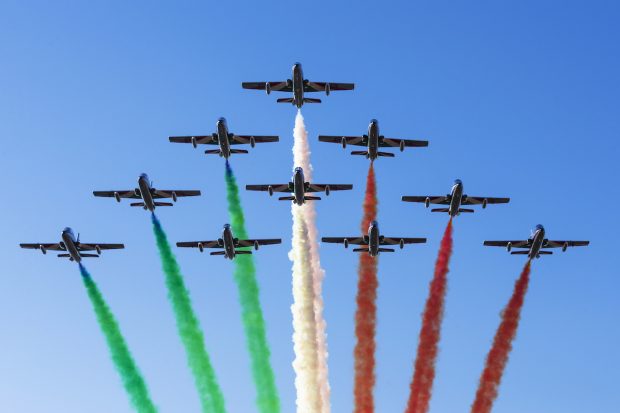 Le Frecce Tricolori per il 150esimo di Rossini