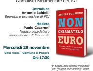 Pesaro, Fratelli d’Italia parla di euro con il giornalista Rai Polimeno