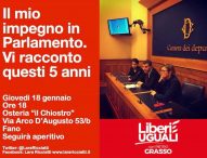 Ricciatti (Liberi Uguali): “Il mio impegno in Parlamento. Vi racconto questi 5 anni”