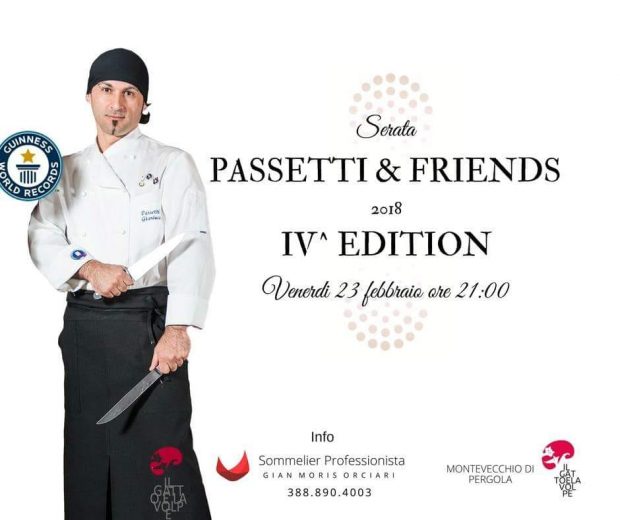 “Passetti & Friends”, al ristorante Il Gatto e la Volpe serata all’insegna del gusto e del territorio