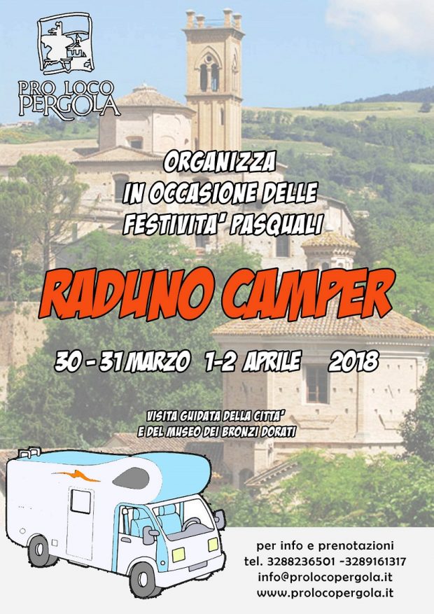 A Pergola raduno camper per le festività di Pasqua
