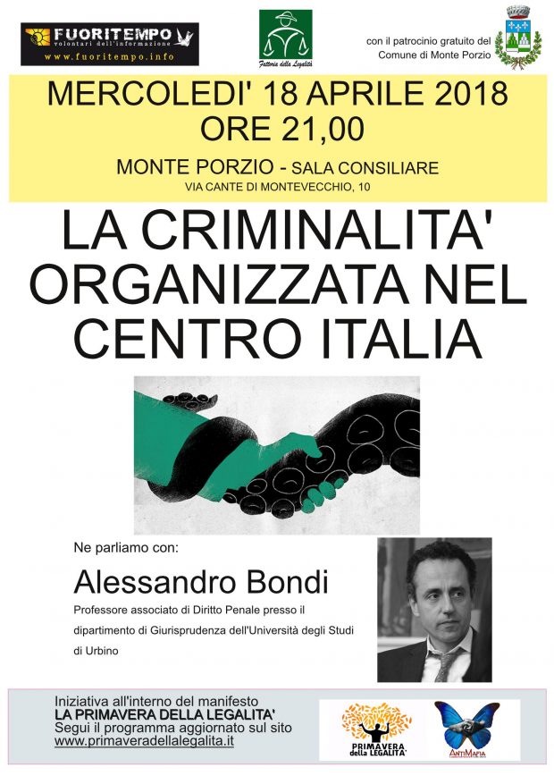 A Monte Porzio l’incontro “La criminalità organizzata nel centro Italia”