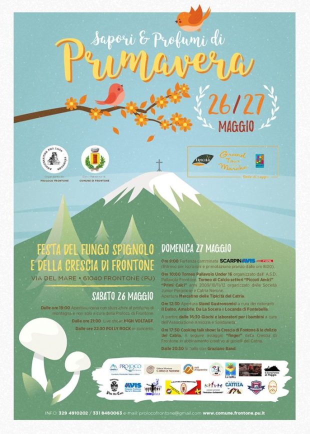 A Frontone “Sapori e profumi di Primavera” tra crescia e spignolo
