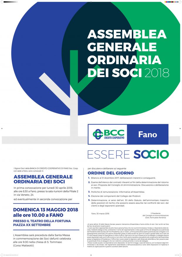 Bcc Fano, una banca sana e pronta al cambiamento previsto dalla riforma