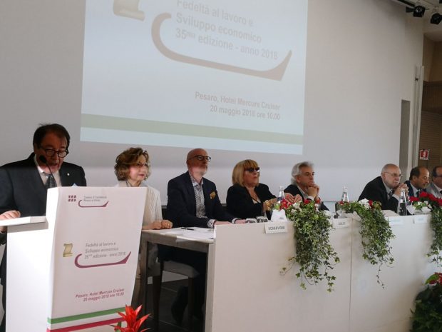 Premio Fedeltà al lavoro 2018: assegnati 68 riconoscimenti