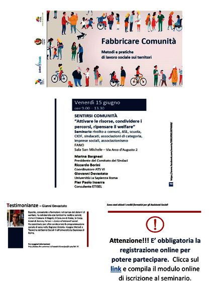 Sentirsi comunità, un incontro