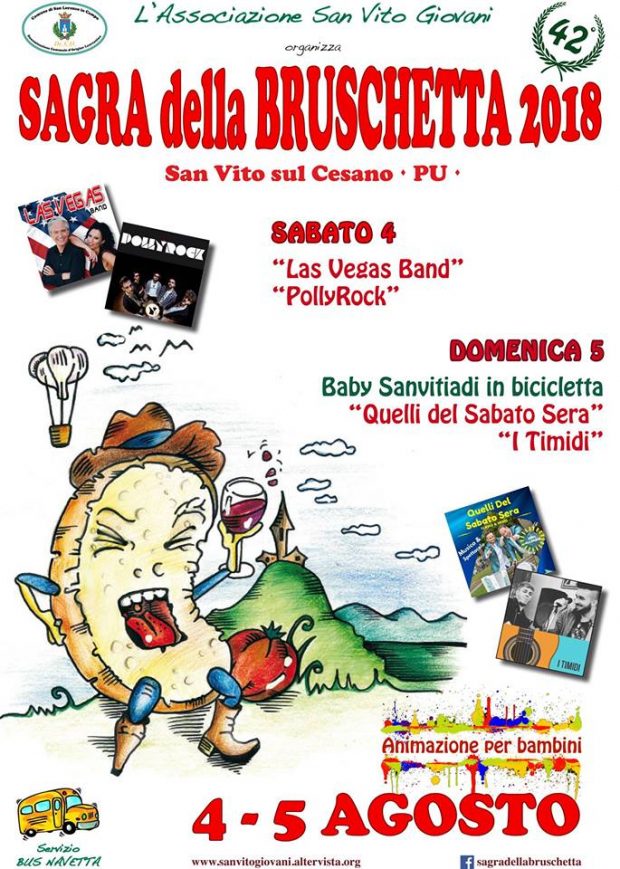 Il borgo di San Vito ospita la Sagra della Bruschetta