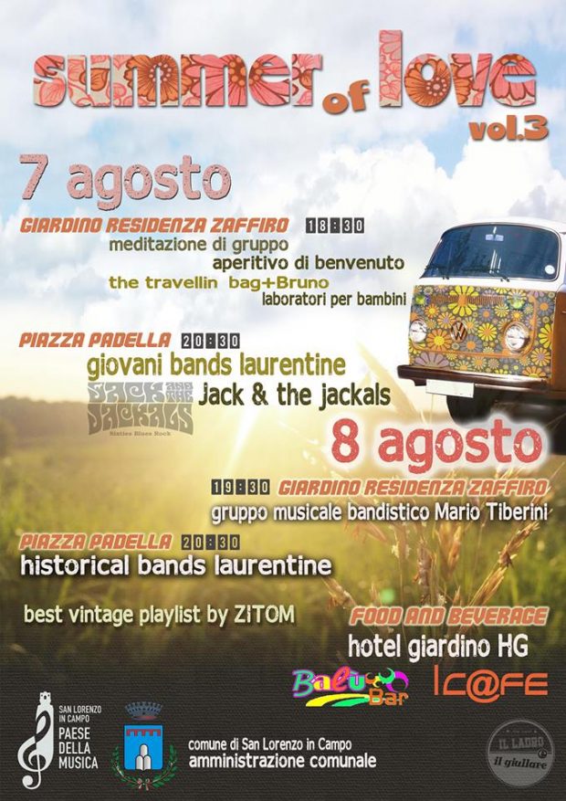 A San Lorenzo in Campo torna la Summer of Love: 2 giorni di musica ed emozioni