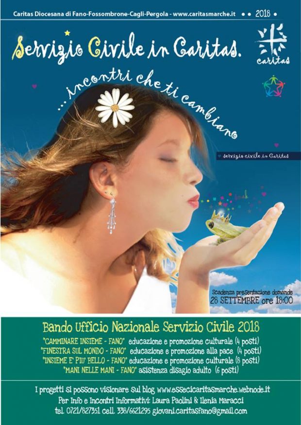 Servizio Civile in Caritas: 22 posti disponibili